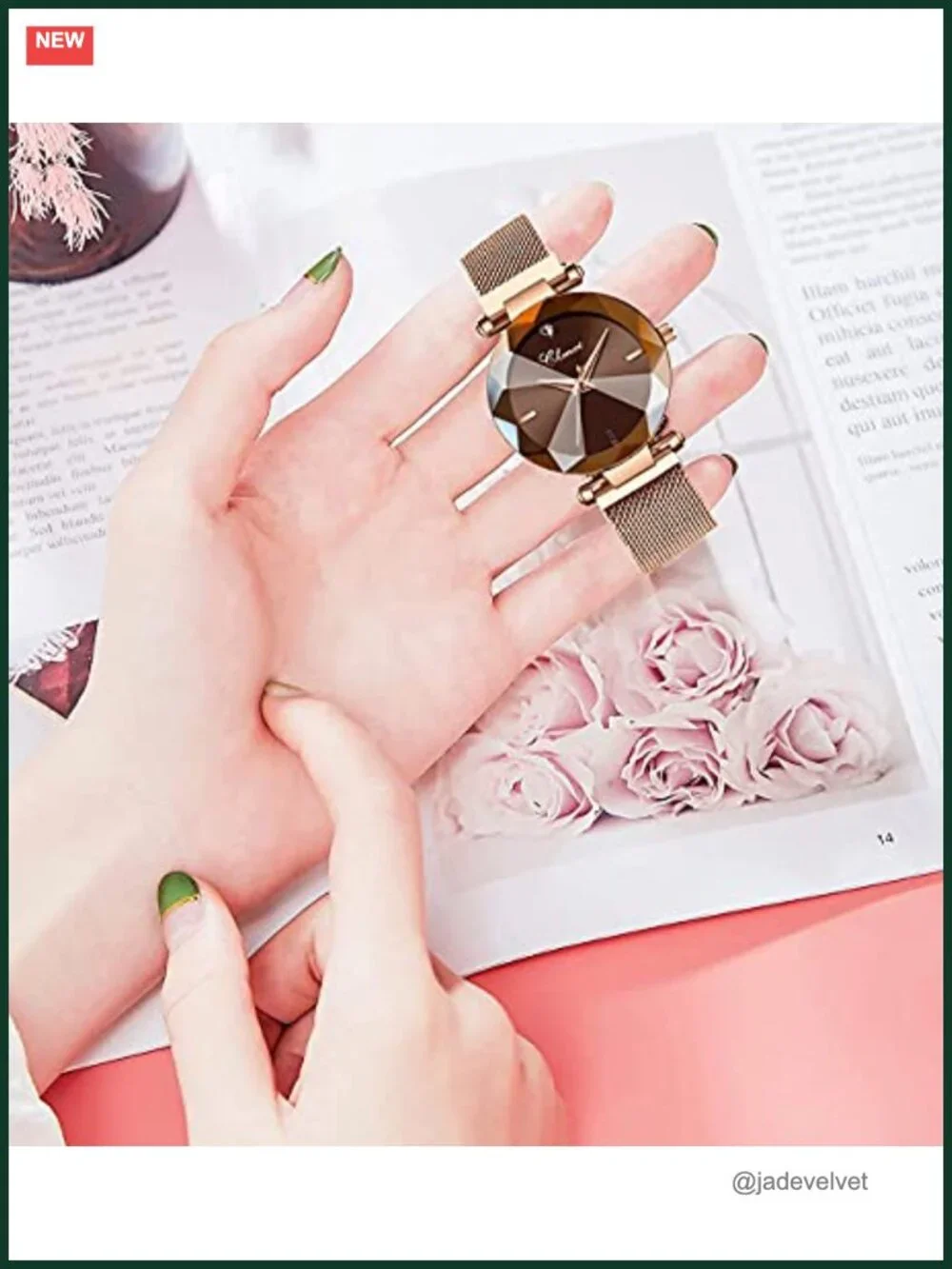 Women's Stainless Steel Band Waterproof Watch Elegant Ladies Wrist Watch